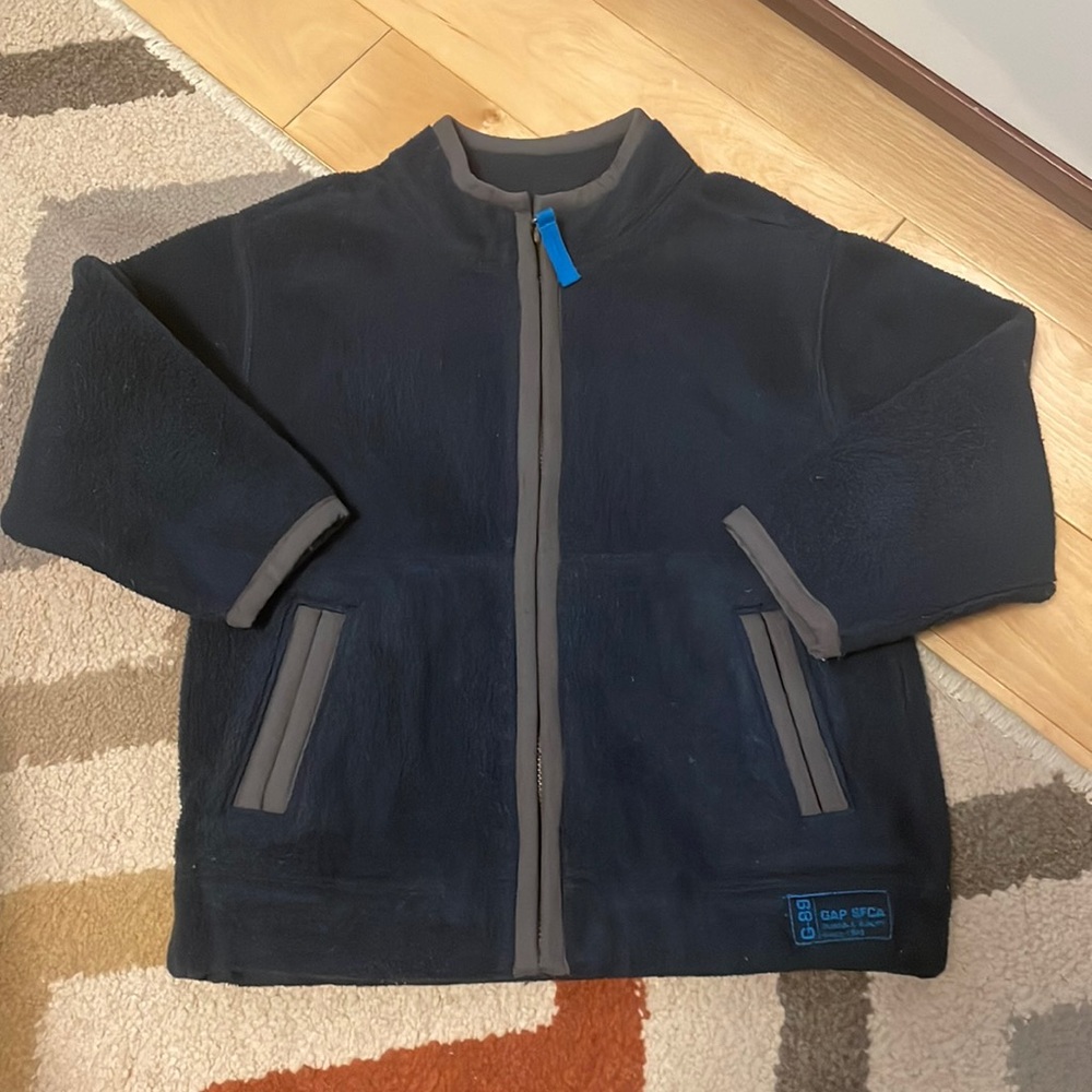 Baby gap blue fleece zippie - 3T